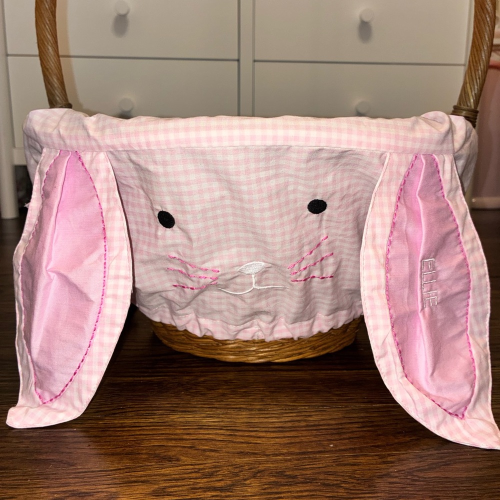 Pottery Barn Easter Basket Liner- “Ellie” embroidered